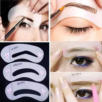 Инструмент для красоты бровей Gguide Card Шаблон для бровей DIY Макияж 3 Pcs Set