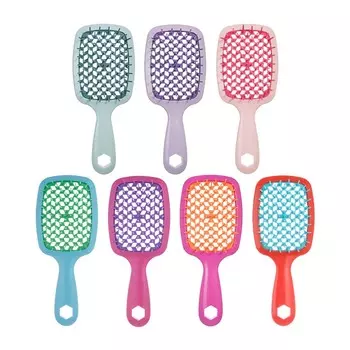 Инструмент для красоты Широкие зубья Массажная щетка для волос Парикмахерская Широкие зубья Воздушная подушка Расческа Парикмахерская розовый