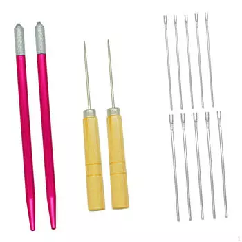 - Инструмент для кукольных волос, аксессуары для кукольных париков, игла для имплантации Breed и крючок для вязания 5x0.6mm5x0.8mmNeedle