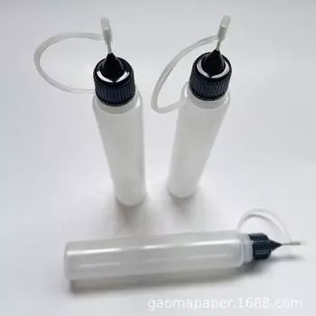 Инструмент для квиллинга с клеем - 30 мл, пластиковая бутылка PE 30ML белый