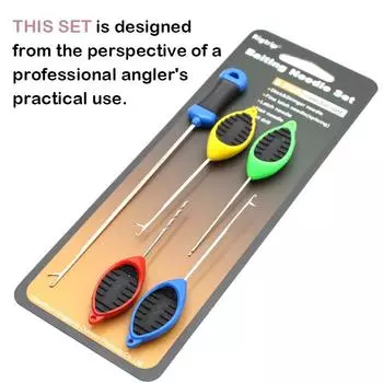 Инструмент для ловли карпа Набор игл для наживки Бойлы с всплывающими отверстиями Сверло для наживки Волосяные оснастки Инструменты для ловли карпа из нержавеющей стали Аксессуары для рыбалки