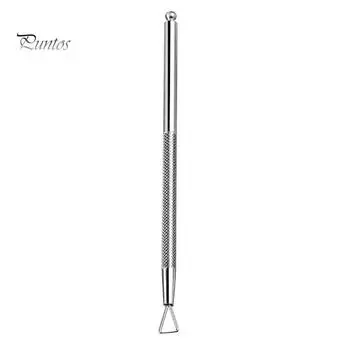 Инструмент для маникюра Puntos из нержавеющей стали для снятия УФ-гель-лака, очиститель для стержня-толкателя one size