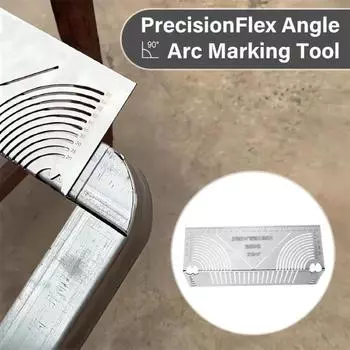 Инструмент для маркировки дуги угла, многоцелевой, регулируемый на 90 градусов линейный дуговой скрайбер двойного назначения, инструмент для маркировки металла S