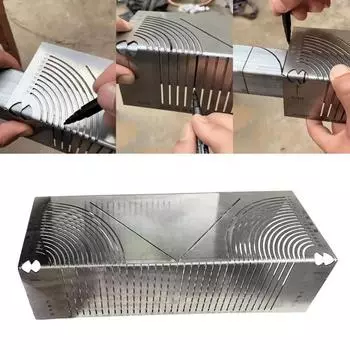 Инструмент для маркировки дуги угла, нержавеющий, устойчивый к коррозии, простой в использовании, многоцелевой, направляющий инструмент для резки трубных седел, измерительный инструмент S