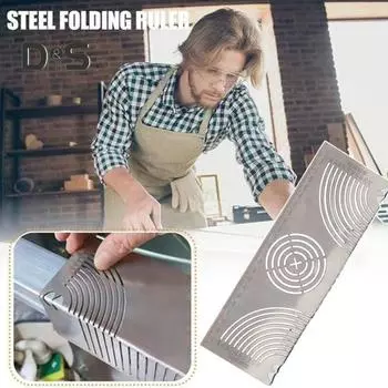 Инструмент для маркировки угловой дуги, регулируемый линейный дуговой разметчик двойного назначения, многоцелевой инструмент для маркировки металла для металлообработки, машиностроения, строительства S