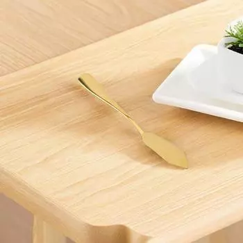 Инструмент для масла Ложка для намазывания джема Столовая ложка Золотая серебряный