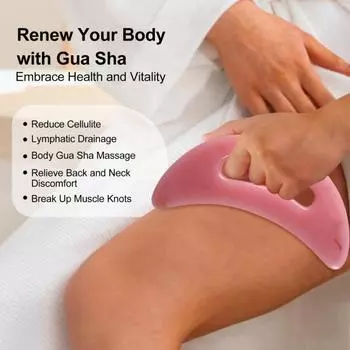 Инструмент для массажа Гуаша, доска для скребков, скребок для мышц, антицеллюлитный спа-инструмент для акупунктуры, улучшает циркуляцию крови и расслабляет мышцы