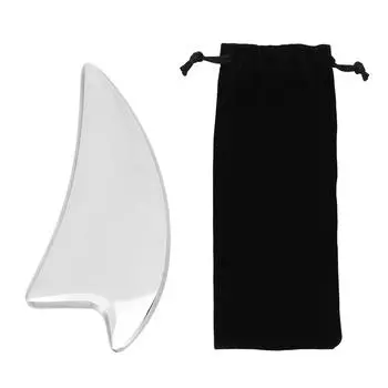 Инструмент для массажа Гуаша из нержавеющей стали, эргономичная гладкая портативная доска для скребков мышц для задней ноги