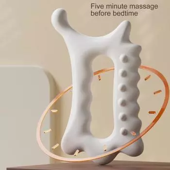 Инструмент для массажа лица Гуаша для мужчин, женщин, лица, рук, ног, шеи, плеч, всего тела, скраб для массажа лица и мышц с помощью доски Гуаша белый