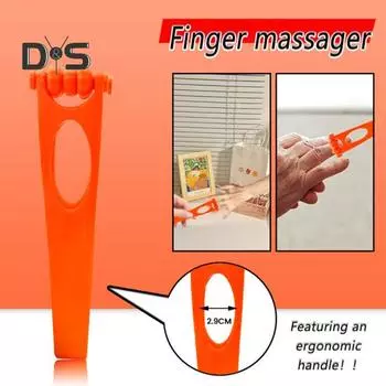 Инструмент для массажа пальцев Массажер для рук с роликом для запястья ладони Двусторонний терапевтический инструмент для лечения артрита Карпальный туннельный синдром Снятие стресса оранжевый