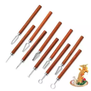 Инструмент для моделирования керамической отделки, мелко резные глиняные скульптурные инструменты, набор инструментов для скульптуры 1