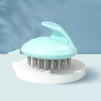 Инструмент для мытья волос Щетка для волос Массажная расческа для мытья головы Мягкая щетка для захвата волос Силиконовая щетка для волос Очистка кожи головы розовый