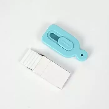 Инструмент для надреза теста на закваске, выдвижной резак для хлеба, режущий инструмент для бритвы, инструменты для выпечки хлеба с 5 бритвенными лезвиями синий