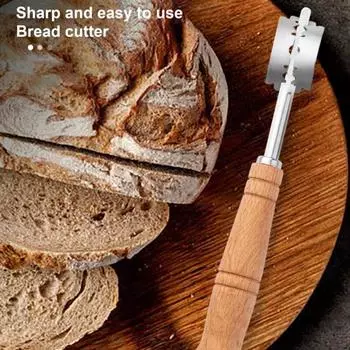 Инструмент для надрезки хлеба из нержавеющей стали со сменными лезвиями и эргономичной ручкой Sharp