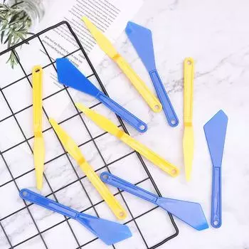 Инструмент для нанесения автомобильной пленки Набор для обрезки кромок Обработка зазоров резиновой полоской Изменение цвета Пленка для удаления кромок Скребок для кромок жёлтый