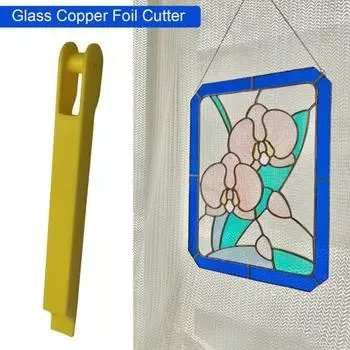 Инструмент для нанесения медной фольги на витражи Стеклянная фольга Ручная фольга Инструмент для упаковки медных витражей для жёлтый