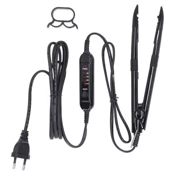 Инструмент для наращивания волос, быстрый нагрев, контроль температуры, утюжок, соединительная палочка с кронштейном, ЕС