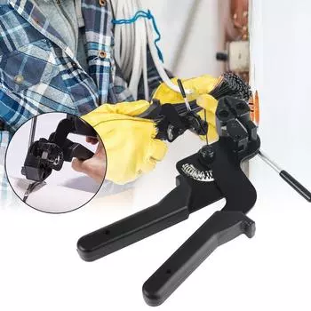 Инструмент для натяжения ремней-молний Инструмент для резки хомутов Плоскогубцы для кабельных стяжек Пистолет-молния Инструмент для фиксации хомутов Автоматические стальные плоскогубцы для кабельных стяжек с самоблокировкой Max Width-12mm