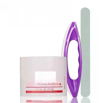 Инструмент для ногтей Кисть для вощения ногтей Фиолетовая овчина Лак для ногтей Инструмент для полировки и вощения фиолетовый