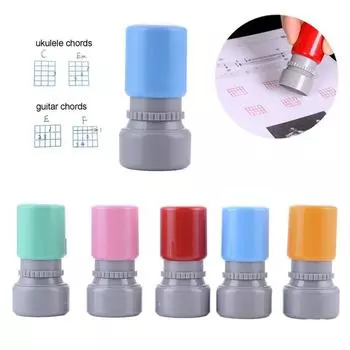 Инструмент для обучения музыке Укулеле Партия Печать Печать Аккорд Печать Печать Штамп Аккорд Штамп Укулеле Аккорд