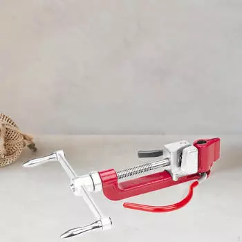 Инструмент для обвязки тяжелых грузов с натяжителем из стальной ленты Red