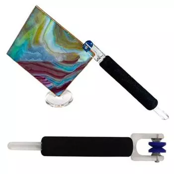 Инструмент для обжима алюминиевой фольги Удобная ручка Компактный портативный Простой в использовании Износостойкий ручной инструмент Инструмент для обжима фольги Полировщик чёрный