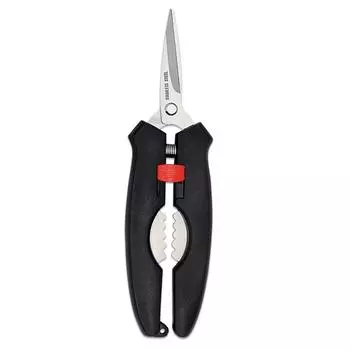 Инструмент для очистки крабов от морепродуктов из нержавеющей стали, многоцелевой, энергосберегающий, с ручкой из ABS, кухонные ножницы с щипцами для орехов чёрный