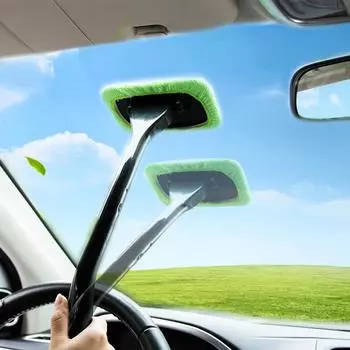 Инструмент для очистки лобового стекла зелёный