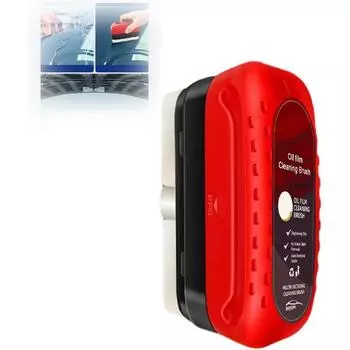 Инструмент для очистки лобового стекла - очиститель масляной пленки на стекле автомобиля с многоразовым пенным распылителем, универсальная эффективная щетка для очистки стекла, емкость 120 мл