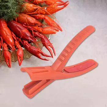 Инструмент для очистки раков от панциря, Удобное устройство для очистки раков, не пачкающее руки, Шакер, красный