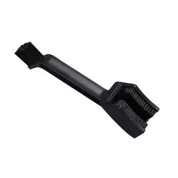 Инструмент для очистки щетки с двойной головкой, велосипедной цепи мотоцикла, шатунной системы чёрный