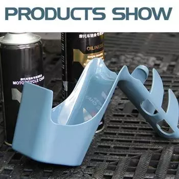 Инструмент для очистки велосипедной цепи, брызгозащищенный, многофункциональный, портативный, износостойкий, темно-синий, инструмент для хранения смазки для мотоциклов 1pc темно-синий