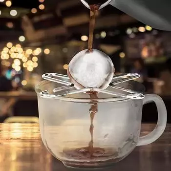 Инструмент для охлаждения кофе с ледяной сферой из нержавеющей стали, разблокировка кофе, настоящие вкусы, инструменты для ледяных шаров, многоразовые аксессуары для кофе