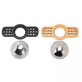 Инструмент для охлаждения кофе со съемной подставкой, многоразовый шарик для охлаждения кофе из нержавеющей стали для разблокировки кофе Yellow