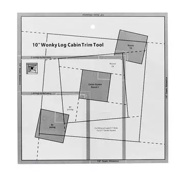 Инструмент для отделки бревенчатой хижины Wonky 6, 8, 10 дюймов, акриловая трафаретная линейка для одежды, швейные инструменты своими руками 6inch