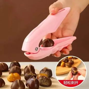 Инструмент для открывания каштанов из нержавеющей стали, орехокол, зажимная машина для орехов, резак для шелушения каштанов чёрный