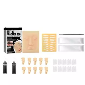 Инструмент для отработки навыков рисования на коже Инструмент для отработки навыков рисования на коже для линии бровей и губ One Size белый