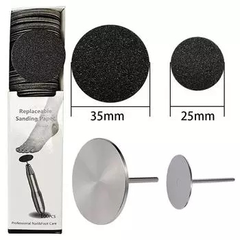 Инструмент для педикюра, сменная наждачная бумага, электрическая пилка для ног, аксессуары для удаления кутикулы, твердая омертвевшая кожа, удаление мозолистого диска 25MM