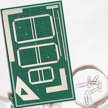 Инструмент для переплета книг Простой инструмент для скрапбукинга L-образная линейка T-образная линейка Направляющая для интервалов Набор угольников для резки углов