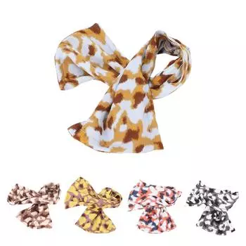 Инструмент для плетения волос с бантом, булочка для волос, печатный узор, женские ленты для волос, аксессуары для укладки волос Yellow