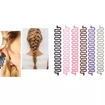 Инструмент для плетения женских косичек, простой и стильный инструмент для скручивания и плетения волос своими руками чёрный