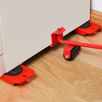 Инструмент для подъема мебели грузоподъемностью 220 фунтов, переносной инструмент для перемещения мебели с ползунковыми механизмами жёлтый