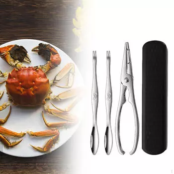 Инструмент для поедания крабов, прочный щелкунчик для бара, вечеринок, принадлежностей для кухни 2 crab pin