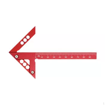 Инструмент для поиска центра из алюминиевого сплава для деревообработки и машиностроения Metric System Black