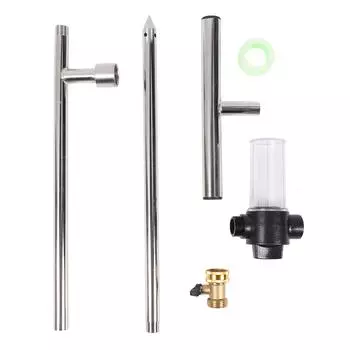 Инструмент для полива деревьев из нержавеющей стали с глубоким корнем, подкормка для корней с бутылкой для удобрения, поливочная палочка для ирригации