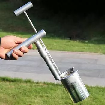 Инструмент для посадки луковиц с Т-образной нержавеющей ручкой, устойчивый к коррозии, удобная ручка, многофункциональная посадка луковиц