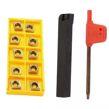 Инструмент для поворота легированной стали CCMT060204, диаметр 10 мм, проверка