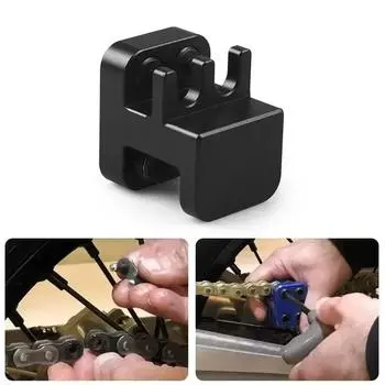 Инструмент для прессования алюминиевой главной звеньевой цепи мотоцикла ATV DIRT BIKE, нержавеющая анодированная легкая боковая пластина для 520 525 530 синий