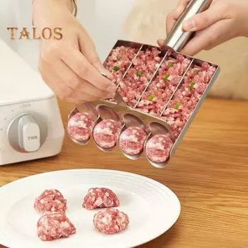 Инструмент для приготовления фрикаделек из нержавеющей стали Ручной прибор для приготовления фрикаделек с антипригарным покрытием Экономит время Портативный прибор для приготовления фрикаделек Ложка для приготовления шариков Кухонные принадлежности для до
