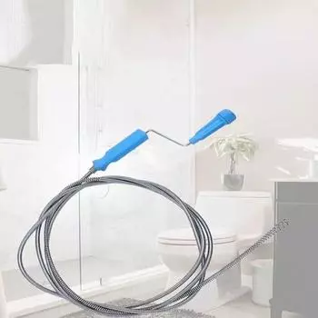 Инструмент для прочистки канализации из нержавеющей стали, гибкий инструмент для прочистки сливов, инструмент для прочистки труб на кухне 1.5m